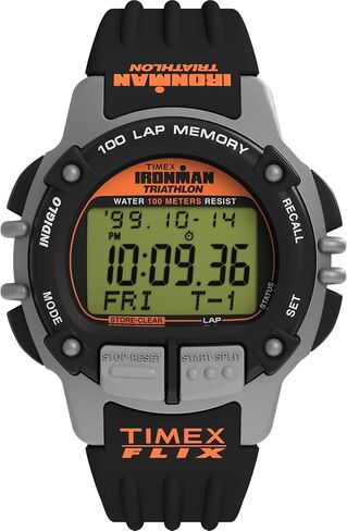 Timex Men's Ironman Triathlon Flix 100 Lap 42mm Watch in Saudi Arabia