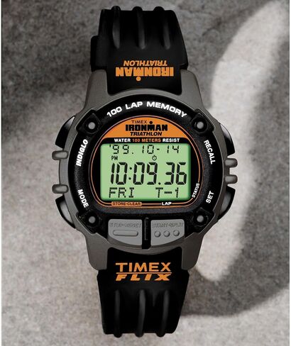 Timex Men's Ironman Triathlon Flix 100 Lap 42mm Watch in Saudi Arabia