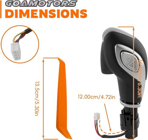 DG9Z-7213-EA Automatic Gear Shift Knob Handle Compatible with Ford Transit 2015-2020 Transit Connect 2018-2020 Fusion 2013-2016 Car Gear Shifter Lever Selector with Button in Saudi Arabia