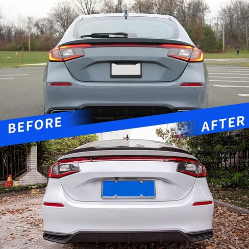 Spoiler Compatible with 2022-2025 Honda Civic Hatchback Trunk Spoiler ABS Lip Spoiler Wing Replacement for 2022 2023 2024 2025 Honda Civic Accessories(Glossy Black) in Saudi Arabia