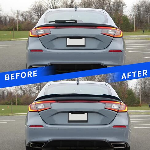Spoiler Compatible with 2022-2025 Honda Civic Hatchback Trunk Spoiler ABS Lip Spoiler Wing Replacement for 2022 2023 2024 2025 Honda Civic Accessories(Glossy Black) in Saudi Arabia