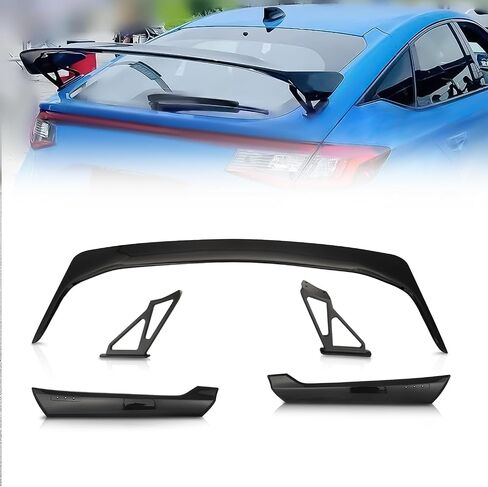 KARPAL Rear Trunk Spoiler Wing Compatible with 2022-2025 Honda Civic Type R Style Gloss Black in Saudi Arabia