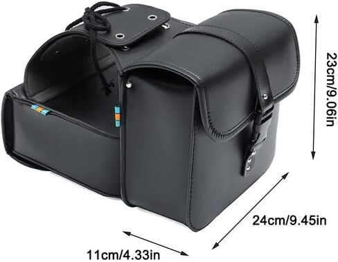 Motorcycle Saddle Bags Universal PU Leather Side Luggage Tool Storage Bags 2Pcs/Set Motorcycle Saddlebags Travel Tool Bag Motorcycle in Saudi Arabia