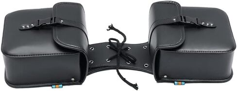 Motorcycle Saddle Bags Universal PU Leather Side Luggage Tool Storage Bags 2Pcs/Set Motorcycle Saddlebags Travel Tool Bag Motorcycle in Saudi Arabia