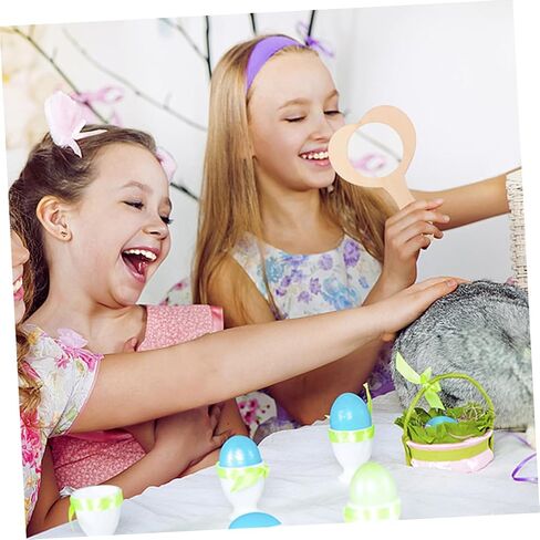 LIFKOME 9pcs DIY Wooden Mirror Handmade Small Mirrors Decorative Cosmetic Kit for Boys and Girls in Saudi Arabia