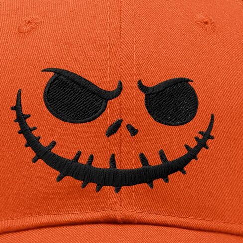 Halloween Trucker Hat for Men and Women, Halloween Embroidered Baseball Hats Adjustable Washable Spooky Baseball Cap Gifts in Saudi Arabia