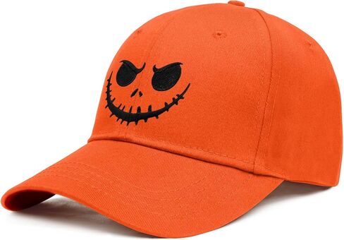 Halloween Trucker Hat for Men and Women, Halloween Embroidered Baseball Hats Adjustable Washable Spooky Baseball Cap Gifts in Saudi Arabia