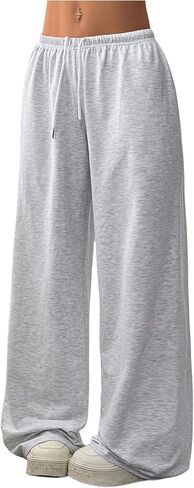 SOLY HUX Women's Baggy Sweatpants Drawstring Waist Wide Leg Loose Casual Long Pants in Saudi Arabia