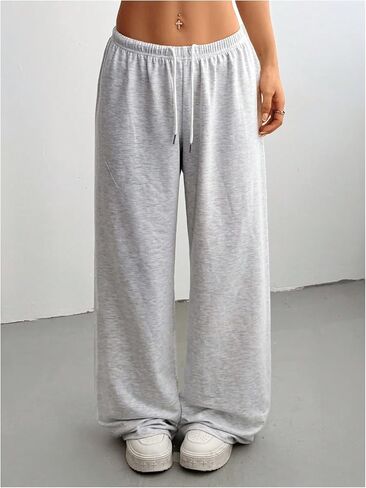 SOLY HUX Women's Baggy Sweatpants Drawstring Waist Wide Leg Loose Casual Long Pants in Saudi Arabia