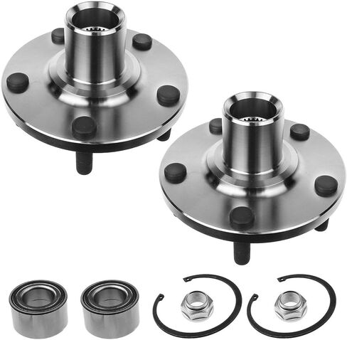 2X Wheel Hub Bearing Kit for Avalon 95-04 for Camry 92-03 for ES300 92-03 for RX300 99-03 for Sienna 98-03 for Solara 99-03 Front Left & Right Steel 5-Wheel Stud Qty in Saudi Arabia