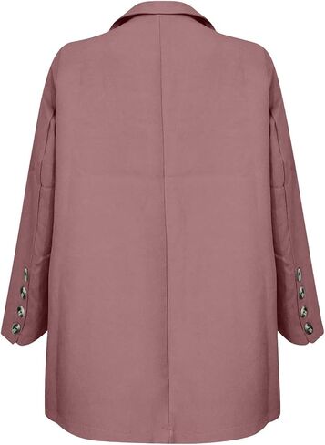 Aniywn Blazer Sets Women 2 Piece Outfits Plus Size Women Business Casual Sets Dressy Blazer Jackets Straight Leg Pants Suits in Saudi Arabia