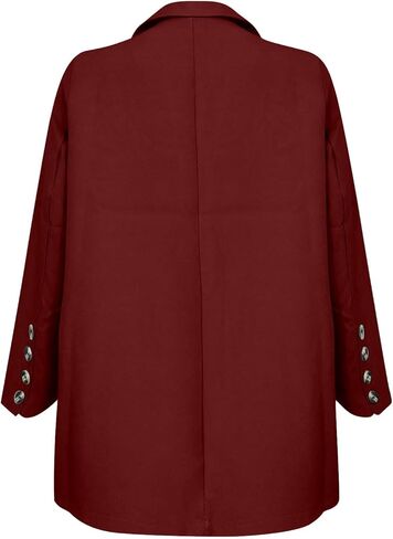 Aniywn Blazer Sets Women 2 Piece Outfits Plus Size Women Business Casual Sets Dressy Blazer Jackets Straight Leg Pants Suits in Saudi Arabia