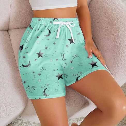 American Trends 3 Pack Pajama Shorts Women Casual Elastic Waist Comfy Printed Sleep Lounge Shorts for Women PJ Bottoms in Saudi Arabia