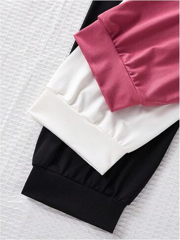 Women's 3 Pack Pajama Bottoms Bow Knot Elastic Waist Comfy Casual Pajama Lounge Pants in Saudi Arabia