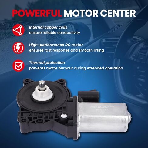 MOCA 2 Front or Rear Right 2-Pin Power Window Motor Fit for 07-12 for GMC Acadia,04-12 for Chevrolet Malibu,05-10 for Pontiac G6, 07-09 for Saturn Aura in Saudi Arabia