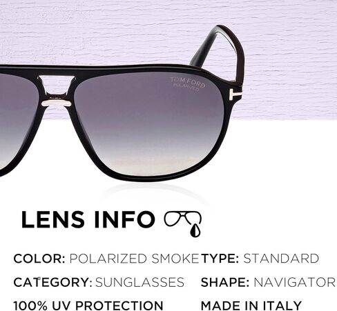 Tom Ford FT1026 BRUCE Navigator Shape POLARIZED Sunglasses With Luxury Eyewear Kit in Saudi Arabia