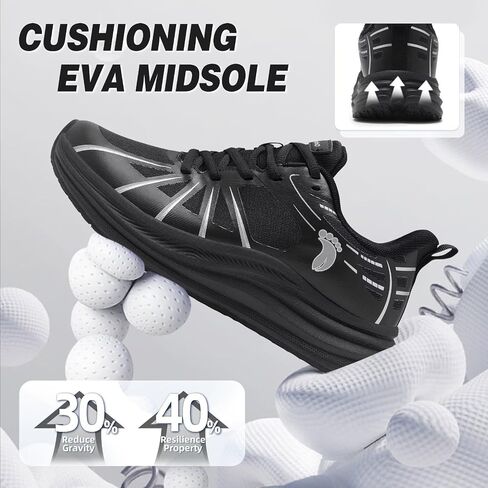 Men's Orthopedic Road Running Shoes: Comfortable Casual Arch Support Plantar Fasciitis Orthotic Sport Sneakers, Supportive Athletic Tennis Working Walking Shoes for Foot Heel and Pain Relief in Saudi Arabia