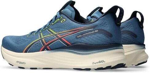 حذاء الجري Gel-Kayano 32 للرجال من ASICS، 8، شتاء البحر/منتصف الليل in Saudi Arabia