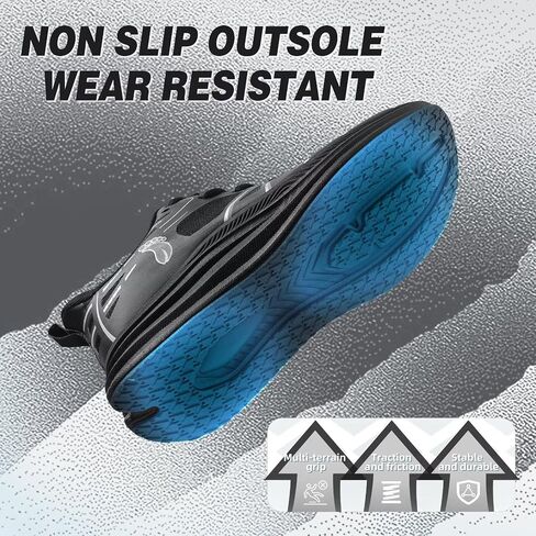 Men's Orthopedic Road Running Shoes: Comfortable Casual Arch Support Plantar Fasciitis Orthotic Sport Sneakers, Supportive Athletic Tennis Working Walking Shoes for Foot Heel and Pain Relief in Saudi Arabia