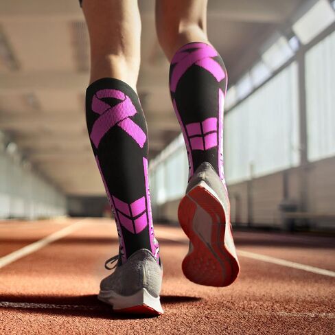 2 Pairs Camo Breast Cancer Awareness Socks in Saudi Arabia