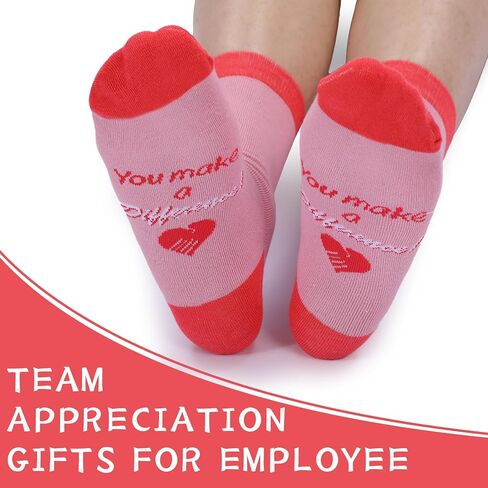 Bonuci 12 Pairs Team Appreciation Gifts for Employee Best Team Ever Crew Socks Bulk Employees Appreciation Thank You Gifts for Women Men Staff Coworker Teacher Thanksgiving Christmas Party Favors in Saudi Arabia