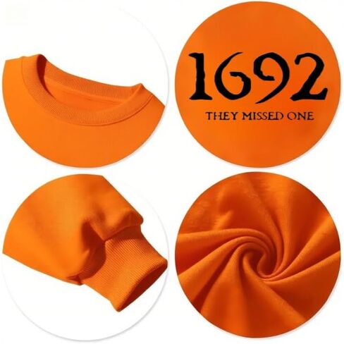 1692 They Missed One Sweatshirt Halloween Sweatshirts for Women Long Sleeve Spooky Season Shirt Pullover Sweater in Kuwait