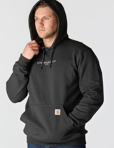 سترة Carhartt الرجالية Rain Defender فضفاضة متوسطة الوزن 1889 برسوم جرافيك in Saudi Arabia