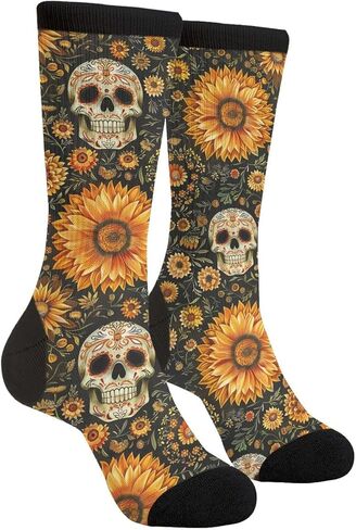 WOAIDY Men's Holiday Crew Socks, Novelty Designs, Funny Dress Casual Socks in Kuwait