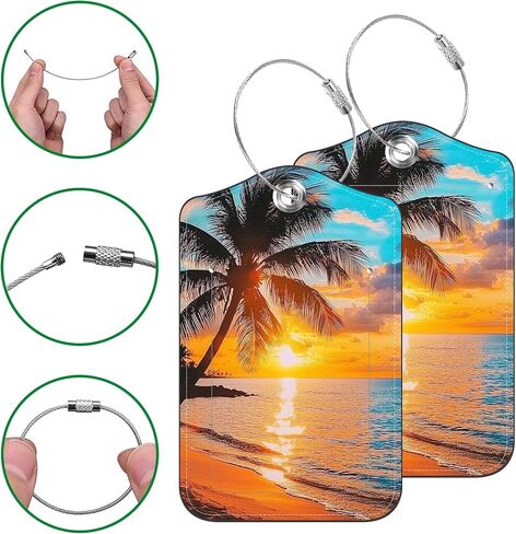 Luggage Tag for Suitcase Retriever Under The Starry Sky Luggage Tag with Private Name and Address Tags 2 Pack Unique Travel Tags for Men and Women in Saudi Arabia