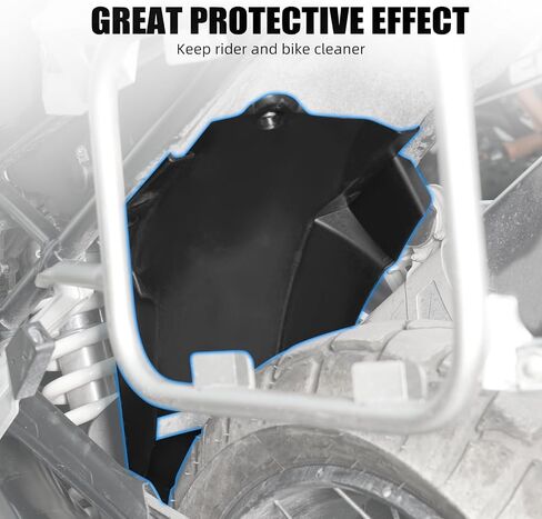 NICECNC Rear Wheel Fender Mudguard Rear Wheel Mudsling Splash Guard Compatible with BMW R1250GS 2018 2019 2020 2021 2022 2023, Motorcycle Fender, Black in Saudi Arabia