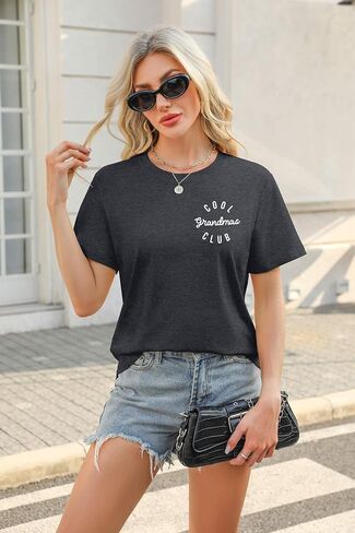 Gigi Shirts for Grandma Women Gigi Heart Graphic Tshirts Tops Letter Printed Short Sleeve Mimi Tees Shirt in Kuwait