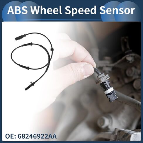 مستشعر سرعة العجلات ABS مستشعر ABS أمامي يسار يمين مستشعر نظام الفرامل المانعة للانغلاق رقم 68246922AA لسيارة Jeep Renegade 2015-2020 in Saudi Arabia
