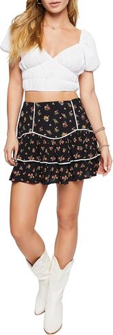 Forever 21 Womens Floral Print Tiered Mini Skirt in Saudi Arabia