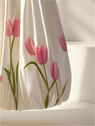 تنورة Verdusa النسائية الأنيقة بطبعة زهور، تنورة طويلة مرنة بخصر عالٍ على شكل حرف A وكشكشة in Kuwait