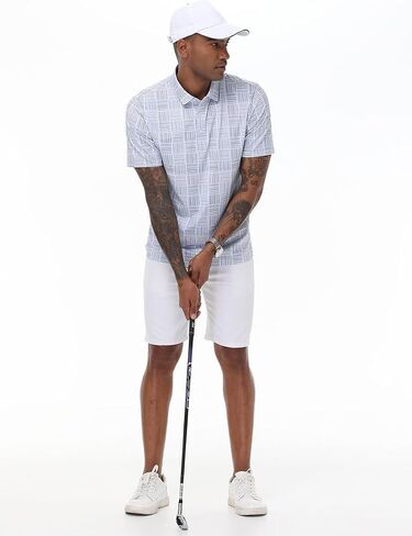 Men's Polo Shirts - Short Sleeve Breathable Stretch Golf Tennis Shirt for Summer in Saudi Arabia