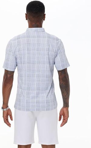 Men's Polo Shirts - Short Sleeve Breathable Stretch Golf Tennis Shirt for Summer in Saudi Arabia