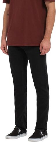 بنطلون جينز Volcom رجالي عادي 2x4 من قماش الدنيم المطاطي، أسود خارج 1، 33 عرض × 34 طول in Saudi Arabia