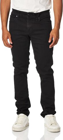 Volcom Men's Regular 2x4 Stretch Denim Jean, Black Out 1, 33W x 34L in Saudi Arabia