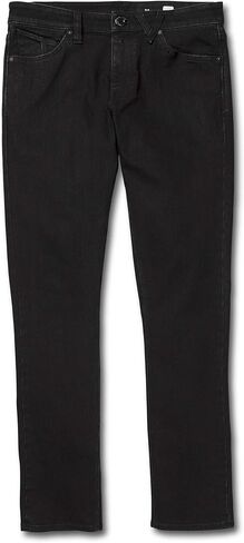 Volcom Men's Regular 2x4 Stretch Denim Jean, Black Out 1, 33W x 34L in Saudi Arabia