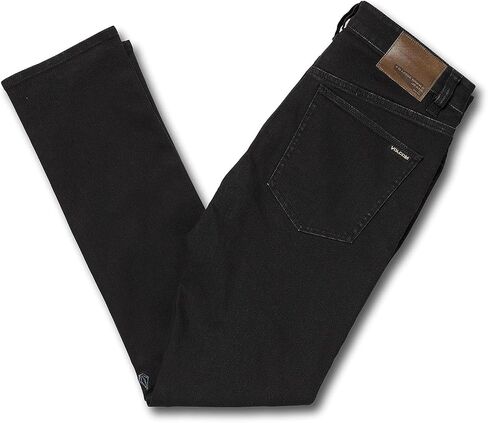 Volcom Men's Regular 2x4 Stretch Denim Jean, Black Out 1, 33W x 34L in Saudi Arabia
