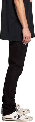 Volcom Men's Regular 2x4 Stretch Denim Jean, Black Out 1, 33W x 34L in Saudi Arabia
