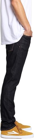 Volcom Men's Regular 2x4 Stretch Denim Jean, Black Out 1, 33W x 34L in Saudi Arabia