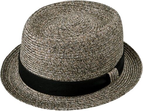 Subway Poly Braid Sun Hat for Women Men Crushable Beach Hat Pork Pie Crowm Shape Cloth with PB Detail SPF 80 in Kuwait
