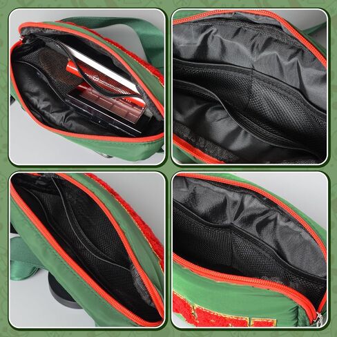 Christmas Fanny Pack With Bracelets For Girls Boys Women, Merry Green Belt Bag, Christmas Merry Purse Sling Crossbody Bags For Holiday Navidad Gifts in Saudi Arabia