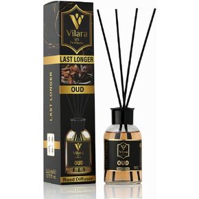 Reed Diffuser Set with Sticks for Home – Bathroom, Bedroom & Office Aromatherapy – Long Lasting Scented Oil Diffuser with Sticks – Luxury Room Fragrance Diffuser 55ml,1.7 fl oz (Jasmine) in Saudi Arabia