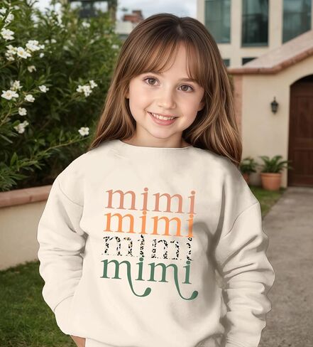 Mommy and Me Matching Outfits Mama and Mini Long Sleeve Crewneck Pullover Tops Graphic Family Sweatshirts in Saudi Arabia