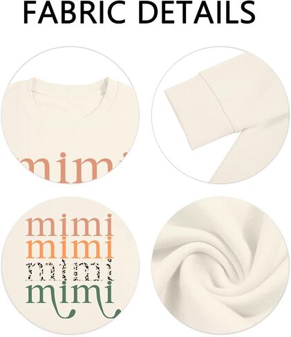 Mommy and Me Matching Outfits Mama and Mini Long Sleeve Crewneck Pullover Tops Graphic Family Sweatshirts in Saudi Arabia