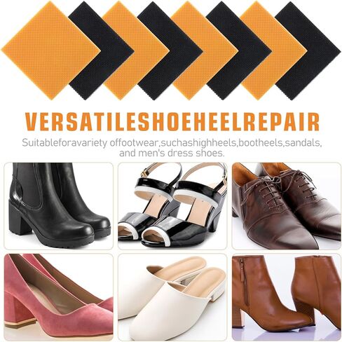 8 قطع من رقعة الكعب العالي، استبدال كعب الحذاء، نصائح إصلاح النعل المربع، واقيات النعل غير القابلة للانزلاق، مقابض أحذية مطاطية للكعب العالي، قبعات مضادة للكعب (6.2 × 6.2 × 0.4 سم) in Kuwait