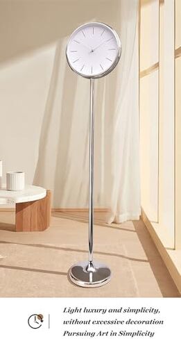 Modern Silent Floor Clock - Minimalist Grandfather Clock in Nordic Style, Elegant Art Decoration for Home, Quartz Movement, Light Luxury Vertical Decor with Case in Saudi Arabia