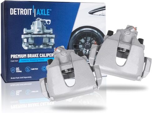 Detroit Axle - Front Brake Calipers for 2013-2019 Ford Focus C-Max Escape, Disc Brake Calipers with Brackets 2014 2015 2016 2017 2018 Replacement in Saudi Arabia